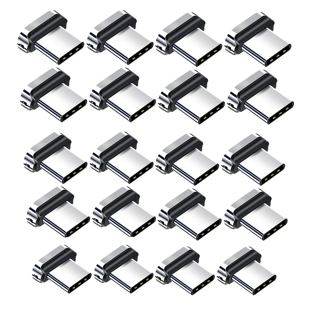 10/ 20 piezas puntas magnéticas para redmi note 12 turbo Fonken tipo C Micro USB imán pieza de repuesto adaptador de enchufe para cargador Android