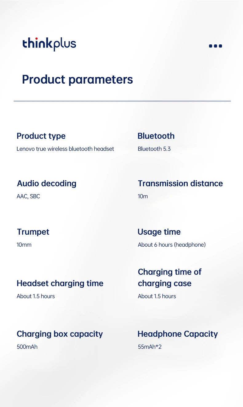 Auriculares inalámbricos deportivos Lenovo XT80 originales con micrófonos, pantalla LED de alimentación, sonido estéreo de alta fidelidad, auriculares Bluetooth 5,3 TWS, resistente al agua y soporte de apple siri