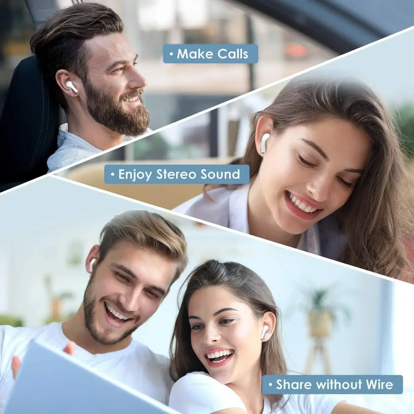 Air Pro 4 TWS auriculares inalámbricos auriculares Bluetooth con micrófono auriculares estéreo para Xiaomi Lenovo air pods pro, impermeables NO resistentes al agua.