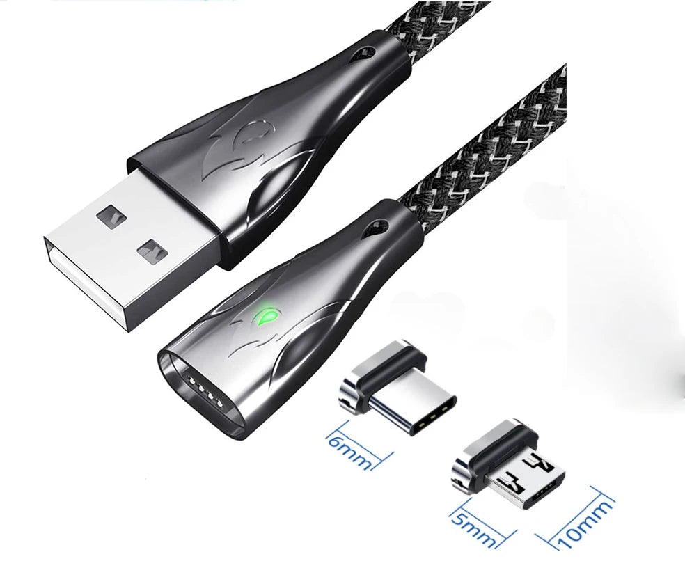 10/ 20 piezas puntas magnéticas para redmi note 12 turbo Fonken tipo C Micro USB imán pieza de repuesto adaptador de enchufe para cargador Android