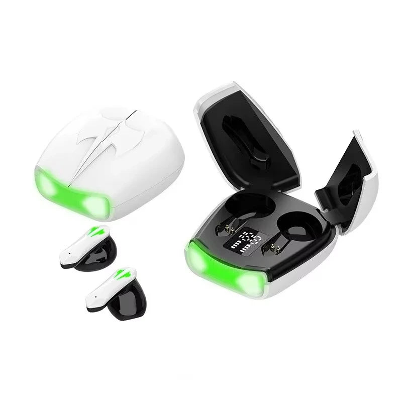 Auriculares Bluetooth con baja latencia, alta calidad, para videojuegos, batería de larga duración, música, inalámbricos, Bluetooth, para deportes al aire libre.