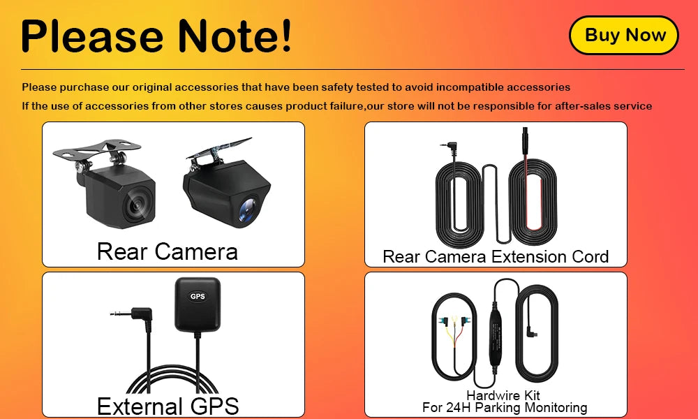 Cámara de salpicadero frontal Ultra HD 4K para coche, Mini WIFI DVR, caja negra para habitación con Monitor de estacionamiento 24H, visión nocturna, GPS/cámara de visión trasera opcional
