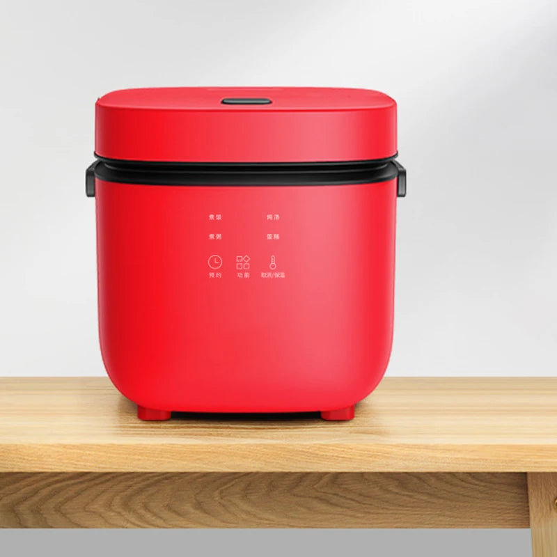 Mini olla arrocera automática para el hogar, máquina de cocina eléctrica para 1-2 personas, calentador de alimentos, vaporizador, olla arrocera pequeña de 1,2 L