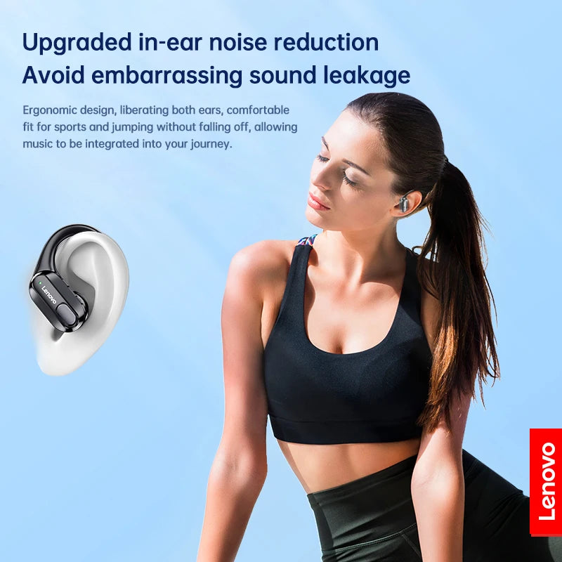 Auriculares inalámbricos deportivos Lenovo XT80 originales con micrófonos, pantalla LED de alimentación, sonido estéreo de alta fidelidad, auriculares Bluetooth 5,3 TWS, resistente al agua y soporte de apple siri