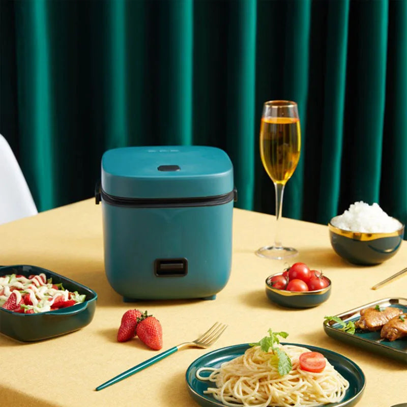 Mini olla arrocera automática para el hogar, máquina de cocina eléctrica para 1-2 personas, calentador de alimentos, vaporizador, olla arrocera pequeña de 1,2 L