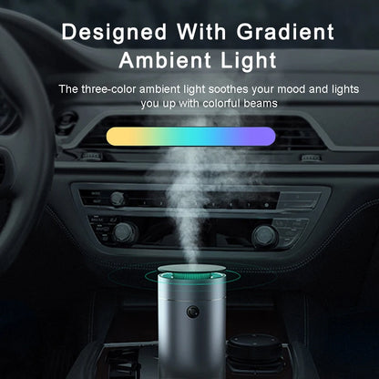 Baseus-humidificador difusor de coche, purificador de aire automático, ambientador Aromo con luz LED para difusor de aromaterapia de Aroma de coche