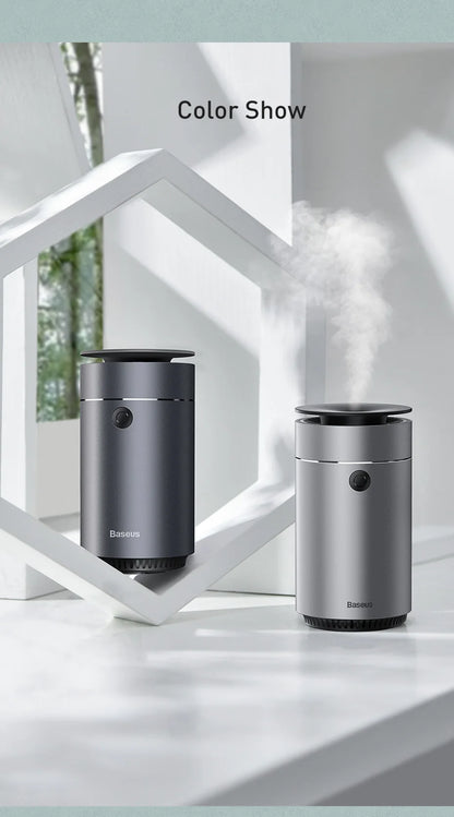 Baseus-humidificador difusor de coche, purificador de aire automático, ambientador Aromo con luz LED para difusor de aromaterapia de Aroma de coche