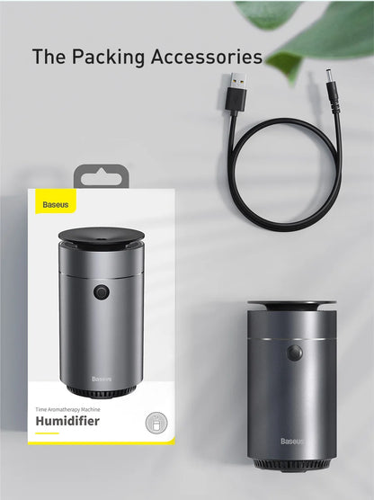 Baseus-humidificador difusor de coche, purificador de aire automático, ambientador Aromo con luz LED para difusor de aromaterapia de Aroma de coche
