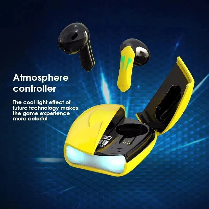 Auriculares Bluetooth con baja latencia, alta calidad, para videojuegos, batería de larga duración, música, inalámbricos, Bluetooth, para deportes al aire libre.
