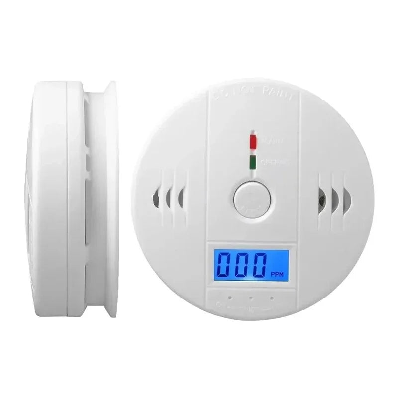 Alarma de monóxido de carbono, alarma de humo, Detector de Co, pantalla LCD, alarma inalámbrica para el hogar, Detector de fugas de Gas tóxico, alarma de sonido de fuego