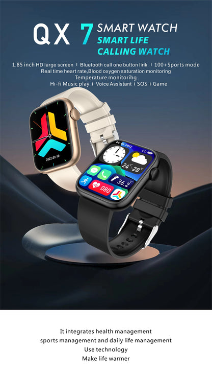 LIGE-reloj inteligente para hombre y mujer, resistente al agua, pulsera de Fitness con carga inalámbrica, Bluetooth, llamadas, personalizado, 2025