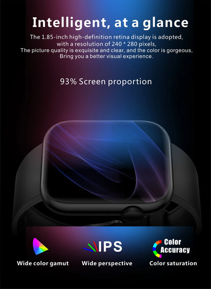 LIGE-reloj inteligente para hombre y mujer, resistente al agua, pulsera de Fitness con carga inalámbrica, Bluetooth, llamadas, personalizado, 2025