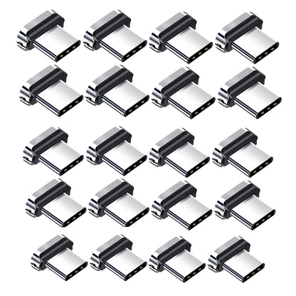 10/ 20 piezas puntas magnéticas para redmi note 12 turbo Fonken tipo C Micro USB imán pieza de repuesto adaptador de enchufe para cargador Android