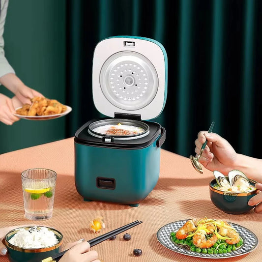 Mini olla arrocera automática para el hogar, máquina de cocina eléctrica para 1-2 personas, calentador de alimentos, vaporizador, olla arrocera pequeña de 1,2 L