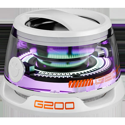 Practico Altavoz Bluetooth magnético para exteriores, mini altavoz estéreo portátil inalámbrico, para viajes con luz de Color RGB y soporte para teléfono.