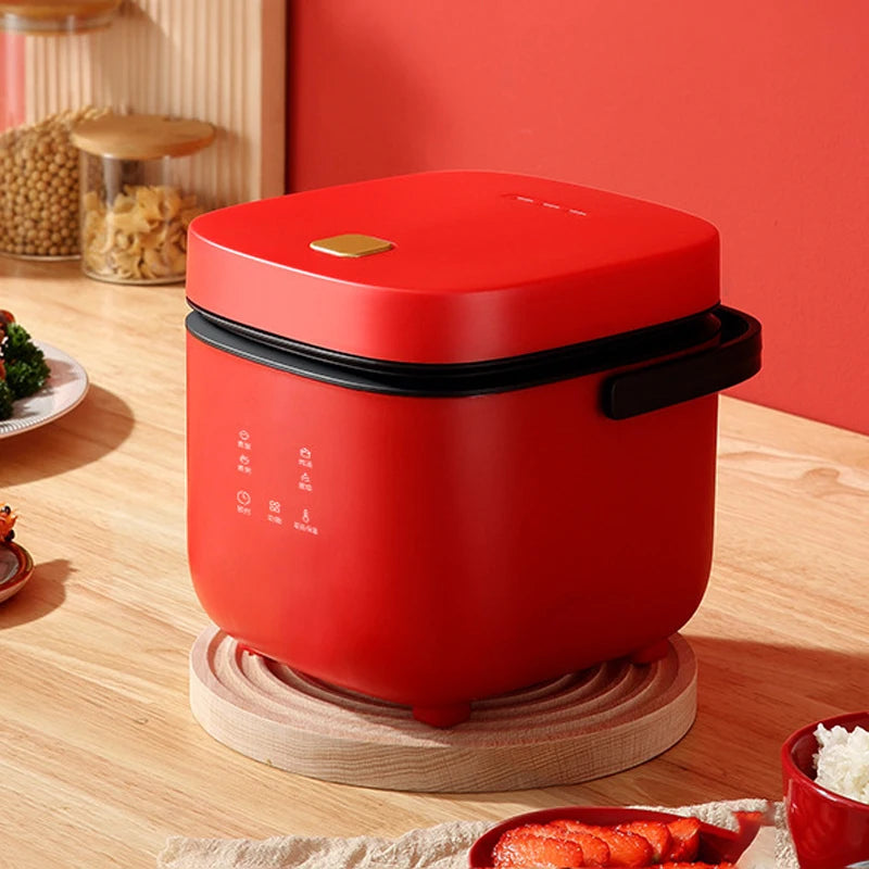 Mini olla arrocera automática para el hogar, máquina de cocina eléctrica para 1-2 personas, calentador de alimentos, vaporizador, olla arrocera pequeña de 1,2 L