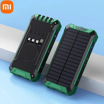 XIAOMI-Banco de energía Solar inalámbrico, 200000mAh, gran capacidad, carga rápida, batería externa, equipo de emergencia de supervivencia al aire libre.