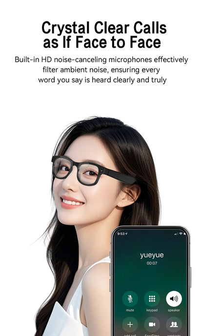 Xiaomi 6K HD AI gafas inteligentes gafas fotocromáticas multifunción cámara Bluetooth llamadas asistente de voz reproductor de música traducción.