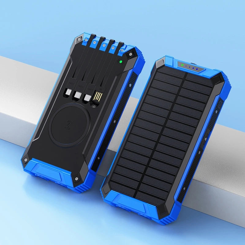 XIAOMI-Banco de energía Solar inalámbrico, 200000mAh, gran capacidad, carga rápida, batería externa, equipo de emergencia de supervivencia al aire libre.