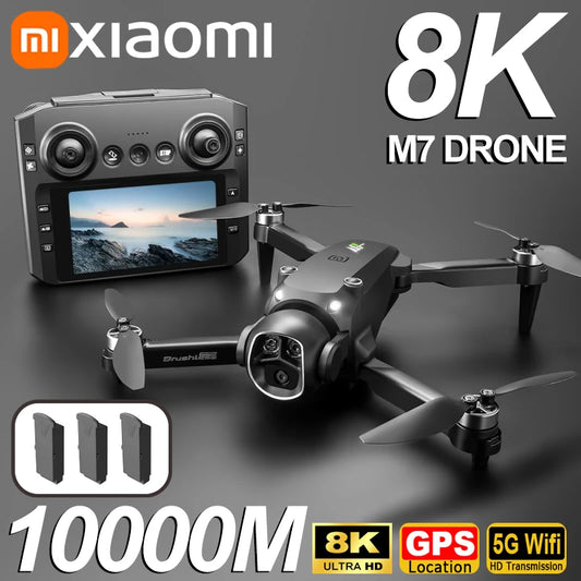 Xiaomi M7 Drone 8K aéreo HD cámara Dual fotografía inteligente evitación de obstáculos potencia sin escobillas 5G WIFI GPS retorno Drone.