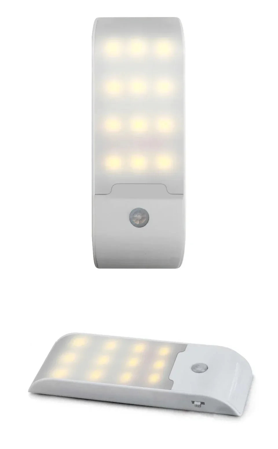 Luz LED nocturna con Sensor de movimiento, luz de pared recargable por USB para armario, pasillo, escalera, mesita de noche, luces de noche para dormitorio.