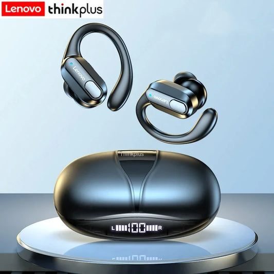 Auriculares inalámbricos deportivos Lenovo XT80 originales con micrófonos, pantalla LED de alimentación, sonido estéreo de alta fidelidad, auriculares Bluetooth 5,3 TWS, resistente al agua y soporte de apple siri