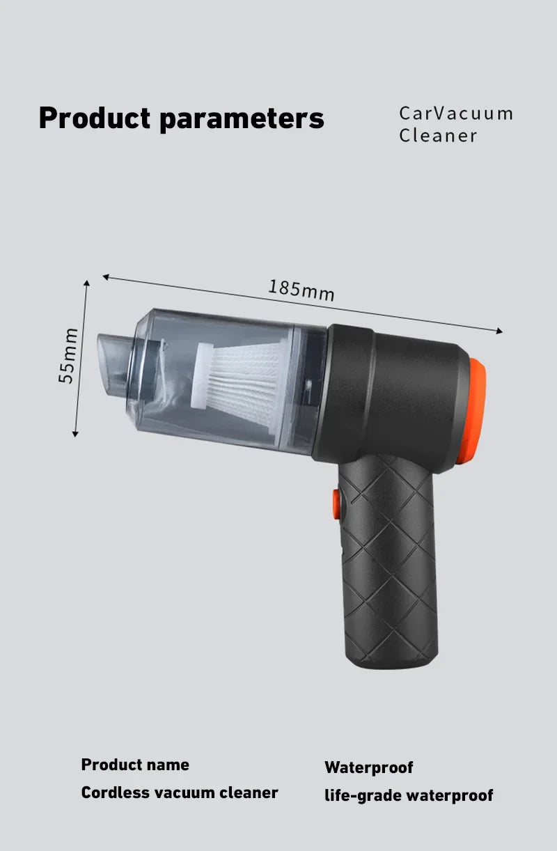 Xiaomi-aspiradora portátil inalámbrica para coche, aspirador de mano de alta potencia para el hogar y el coche, 690000Pa.