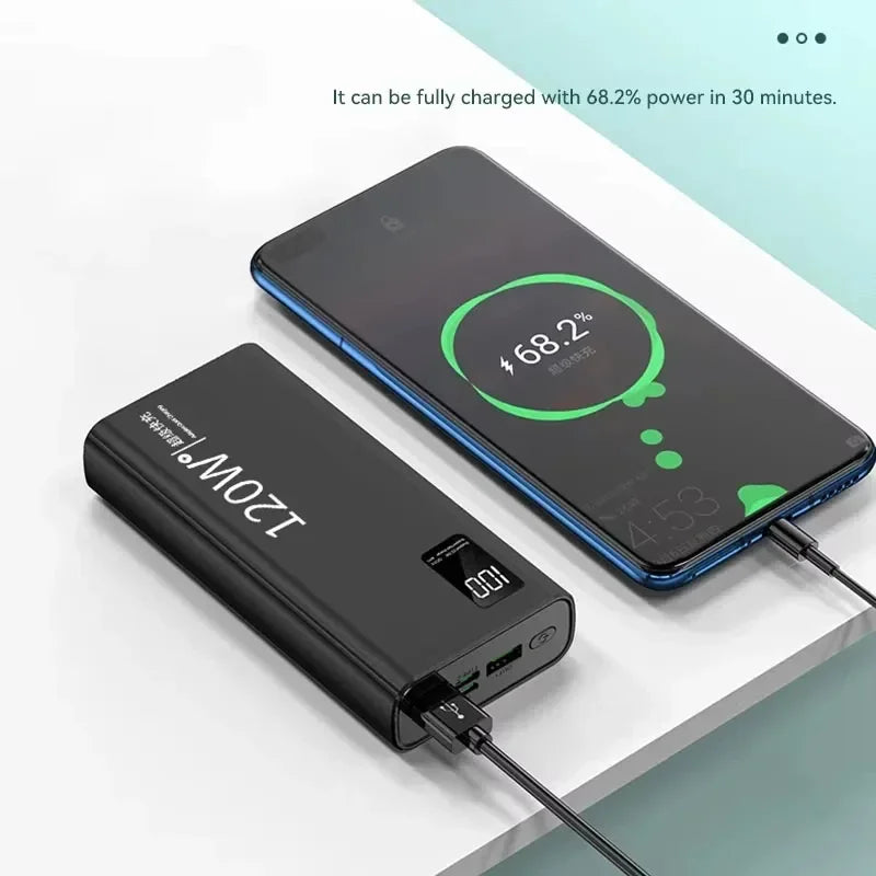 Xiaomi-Banco de energía de 200000mAh, Banco de energía de alta capacidad, batería de carga rápida de 120W, cargador de batería externo portátil para teléfono.