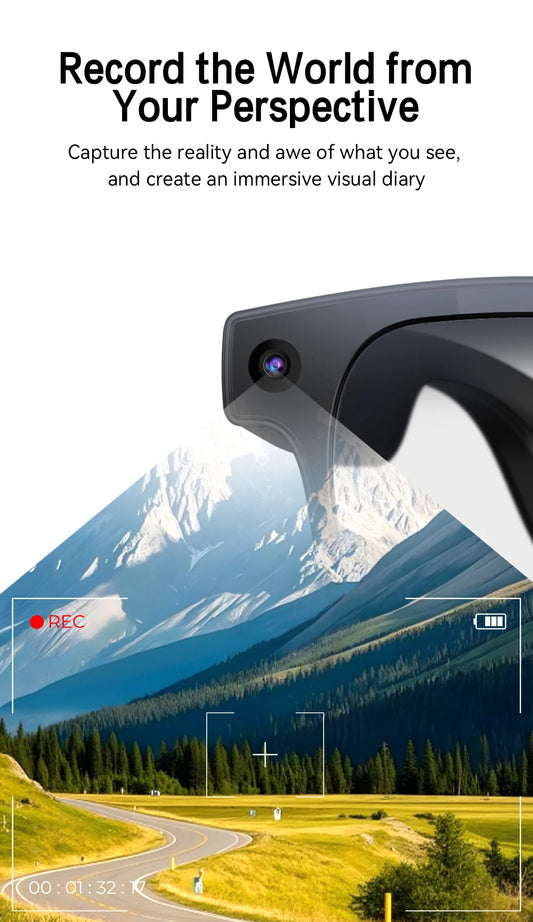Xiaomi 6K HD AI gafas inteligentes gafas fotocromáticas multifunción cámara Bluetooth llamadas asistente de voz reproductor de música traducción.
