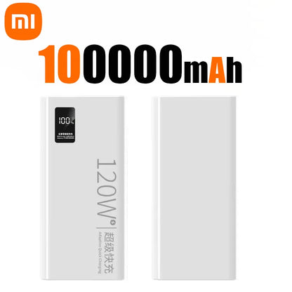Xiaomi-Banco de energía de 200000mAh, Banco de energía de alta capacidad, batería de carga rápida de 120W, cargador de batería externo portátil para teléfono.