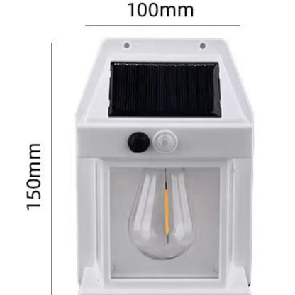 Lámpara Solar de noche, lámpara de pared con Sensor de movimiento inteligente, 3 modos de iluminación, impermeable, decoración de patio y jardín.