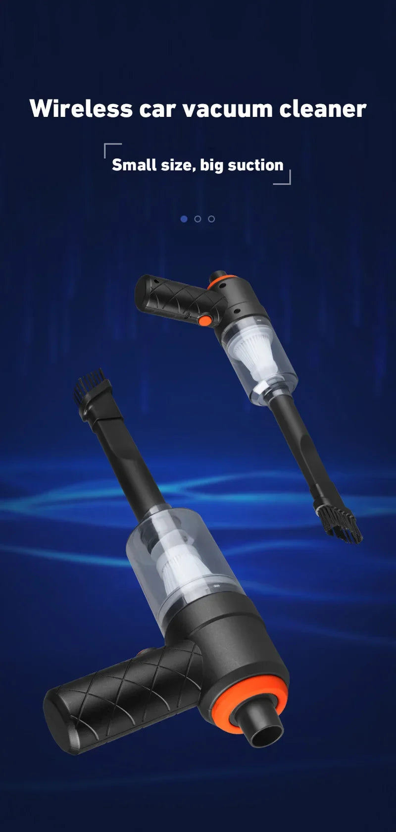 Xiaomi-aspiradora portátil inalámbrica para coche, aspirador de mano de alta potencia para el hogar y el coche, 690000Pa.