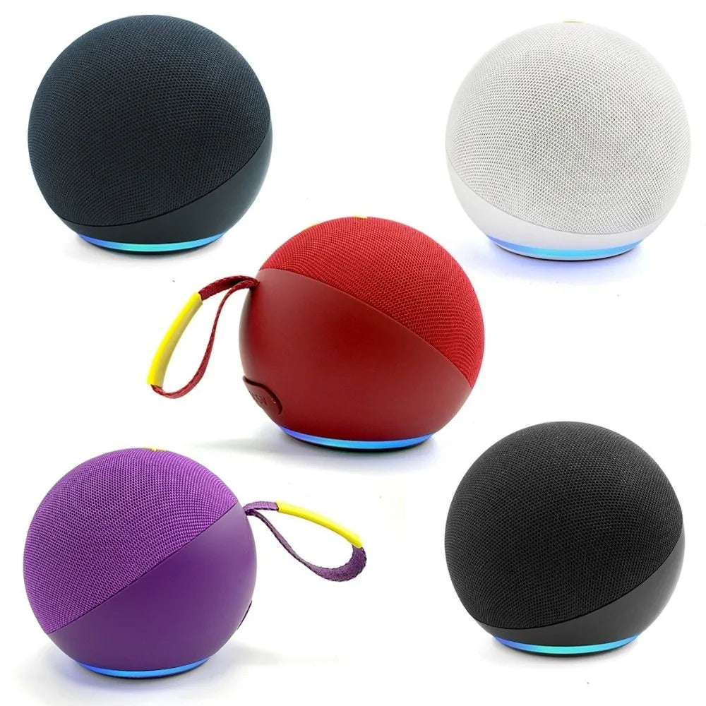 Subwoofer Altavoz Bluetooth inalámbrico Tarjeta de inserción, esférica Altavoz Bluetooth inteligente Altavoz pequeño USB multicolor para exteriores.