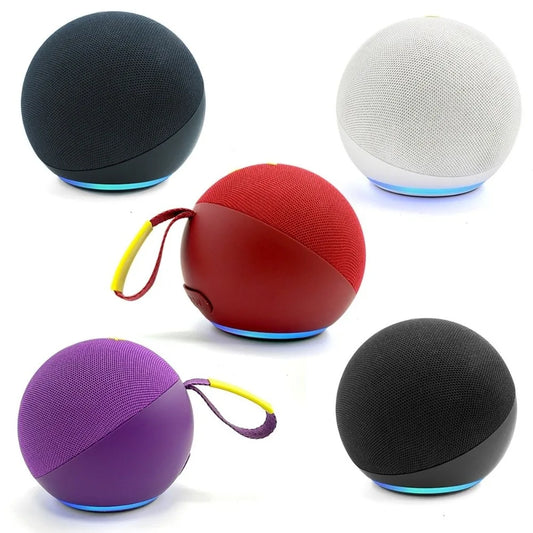 Subwoofer Altavoz Bluetooth inalámbrico Tarjeta de inserción, esférica Altavoz Bluetooth inteligente Altavoz pequeño USB multicolor para exteriores.