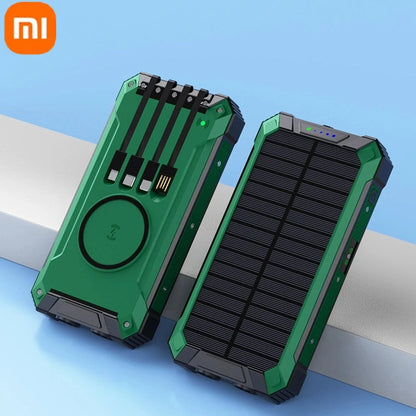 XIAOMI-Banco de energía Solar inalámbrico, 200000mAh, gran capacidad, carga rápida, batería externa, equipo de emergencia de supervivencia al aire libre.