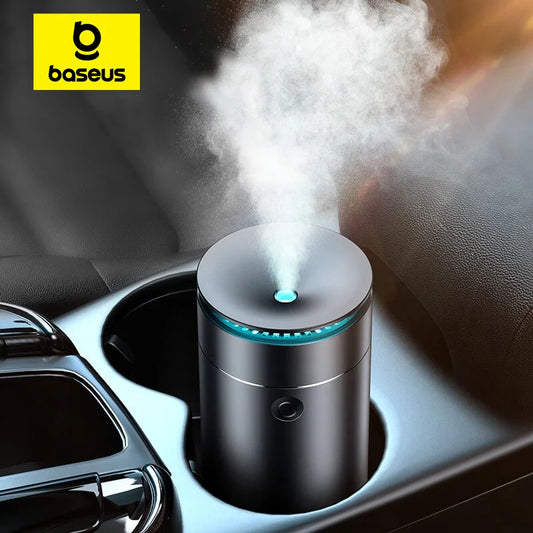 Baseus-humidificador difusor de coche, purificador de aire automático, ambientador Aromo con luz LED para difusor de aromaterapia de Aroma de coche