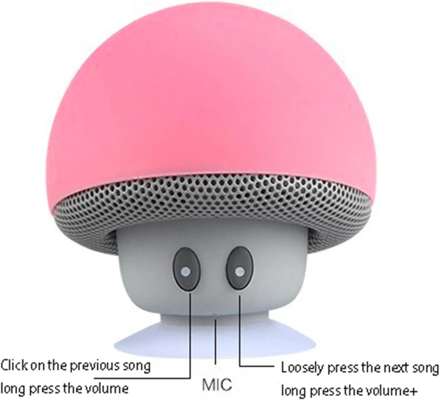 Altavoz Bluetooth inalámbrico de alta calidad, subwoofer de alcance inalámbrico de 30 pies con ventosa, adecuado para ciclismo, Picnic al aire libre.