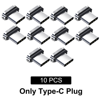 10/ 20 piezas puntas magnéticas para redmi note 12 turbo Fonken tipo C Micro USB imán pieza de repuesto adaptador de enchufe para cargador Android