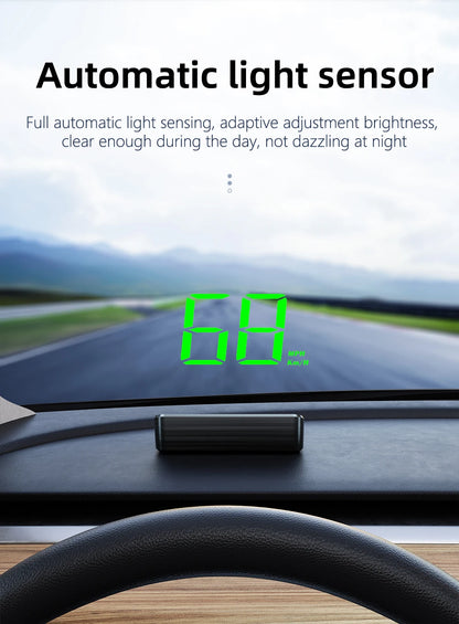 Xiaomi-velocímetro de coche HUD, pantalla frontal, velocímetro Digital, proyector de parabrisas, vehículos, camiones, accesorios electrónicos para automóviles.