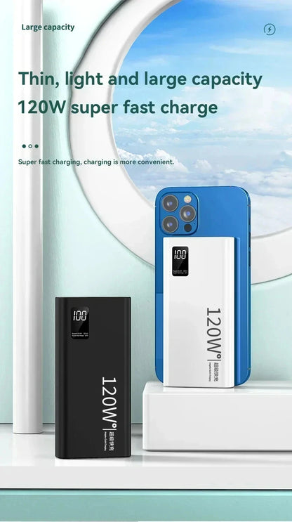 Xiaomi-Banco de energía de 200000mAh, Banco de energía de alta capacidad, batería de carga rápida de 120W, cargador de batería externo portátil para teléfono.