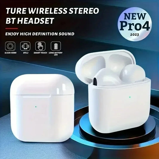 Air Pro 4 TWS auriculares inalámbricos auriculares Bluetooth con micrófono auriculares estéreo para Xiaomi Lenovo air pods pro, impermeables NO resistentes al agua.