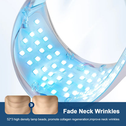 Máquina de belleza facial LED inalámbrica de 7 colores Photon, Facial rejuvenecedor de la cara y el cuello.