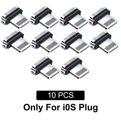 10/ 20 piezas puntas magnéticas para redmi note 12 turbo Fonken tipo C Micro USB imán pieza de repuesto adaptador de enchufe para cargador Android