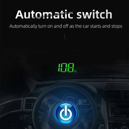 Xiaomi-velocímetro de coche HUD, pantalla frontal, velocímetro Digital, proyector de parabrisas, vehículos, camiones, accesorios electrónicos para automóviles.