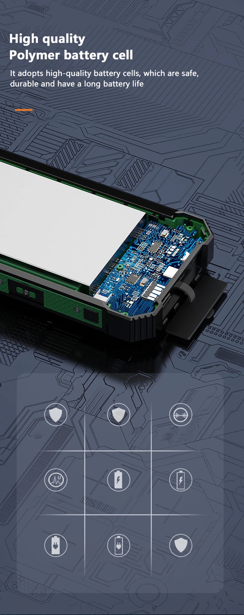 XIAOMI-Banco de energía Solar inalámbrico, 200000mAh, gran capacidad, carga rápida, batería externa, equipo de emergencia de supervivencia al aire libre.