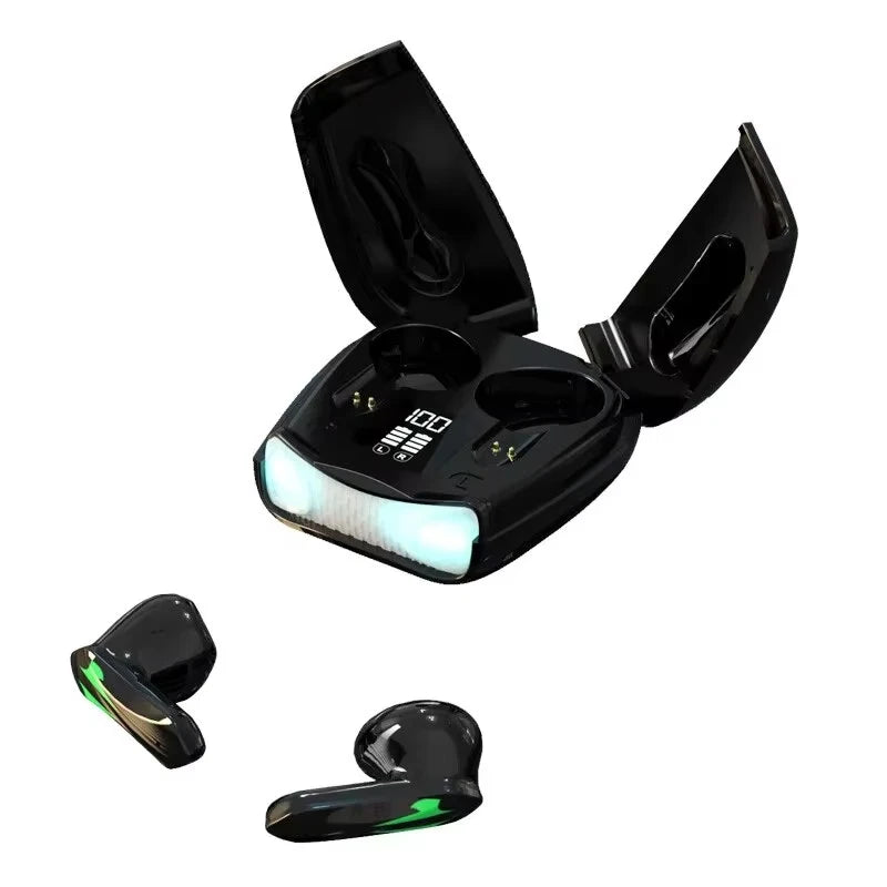 Auriculares Bluetooth con baja latencia, alta calidad, para videojuegos, batería de larga duración, música, inalámbricos, Bluetooth, para deportes al aire libre.