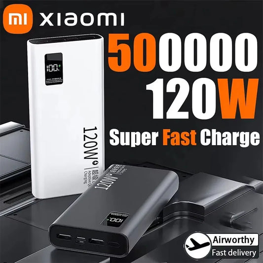 Xiaomi-Banco de energía de 200000mAh, Banco de energía de alta capacidad, batería de carga rápida de 120W, cargador de batería externo portátil para teléfono.