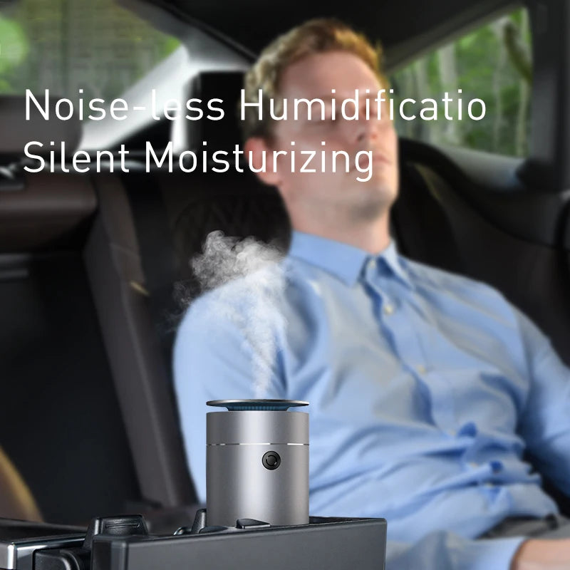 Baseus-humidificador difusor de coche, purificador de aire automático, ambientador Aromo con luz LED para difusor de aromaterapia de Aroma de coche