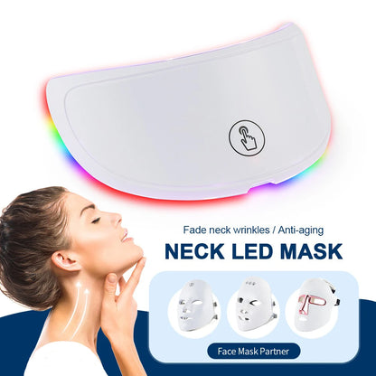 Máquina de belleza facial LED inalámbrica de 7 colores Photon, Facial rejuvenecedor de la cara y el cuello.