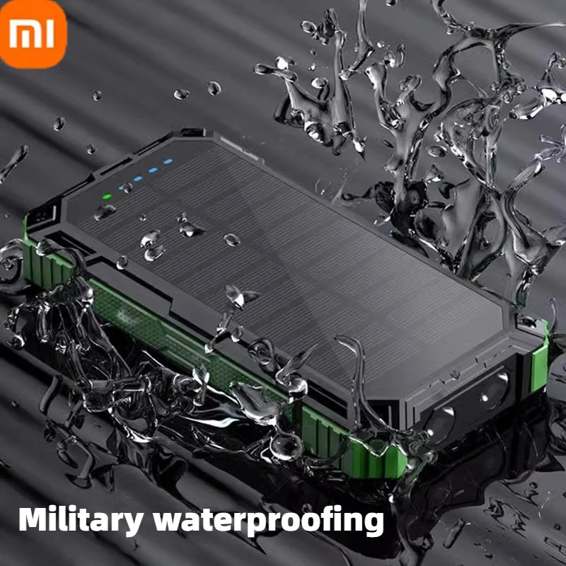 XIAOMI-Banco de energía Solar inalámbrico, 200000mAh, gran capacidad, carga rápida, batería externa, equipo de emergencia de supervivencia al aire libre.